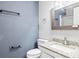 Bathroom with granite countertop, updated vanity, and toilet at 2146 S Main St, Kannapolis, NC 28081