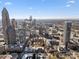 Stunning aerial view of Uptown Charlotte, showcasing the city skyline and surrounding cityscape at 224 N Poplar St # 22, Charlotte, NC 28202