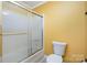 Bathroom with shower/tub combo and toilet at 2241 Londonderry Dr, Gastonia, NC 28056