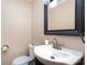 Small bathroom with toilet and pedestal sink at 2241 Londonderry Dr, Gastonia, NC 28056