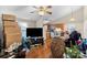 Open living room and kitchen area with wood flooring at 225 American Dr, Salisbury, NC 28147