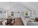 Bright dining area with hardwood floors and farmhouse style dining table at 2328 Barry St, Charlotte, NC 28205