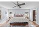 Main bedroom with hardwood floors and ensuite bathroom access at 2328 Barry St, Charlotte, NC 28205