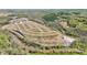 An aerial view shows a residential community under development, including townhomes, vacant lots, and a winding river nearby at 3113 Beacon Heights Rd, Indian Land, SC 29707