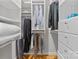 Bright walk-in closet with ample shelving and hanging space at 3572 Artists Way, Charlotte, NC 28205