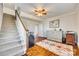 Home office with hardwood floors, desk and ceiling fan at 419 Williamson St, Fort Mill, SC 29715