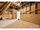 Unfinished attic with wood framing and subflooring at 469 Shallowford Dr, Rock Hill, SC 29732