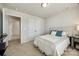 Well-lit bedroom with a double bed and built-in closet at 469 Shallowford Dr, Rock Hill, SC 29732