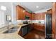 Kitchen featuring stainless steel appliances, granite countertops, and white subway tile backsplash at 6605 Central Pacific Ave # 301A, Charlotte, NC 28210