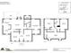 Detailed floor plan of a home showing the layout of rooms on two floors with dimensions at 7832 Winterset Dr, Charlotte, NC 28270