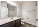 Clean bathroom, featuring a vanity, toilet and shower at 859 Accent Se Ave, Concord, NC 28025