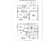 Detailed floor plan showcasing the layout of the first and second floors of the home at 1000 Weeping Willow Ln, Matthews, NC 28105