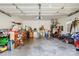 Spacious garage filled with an assortment of items, perfect for storage and projects at 1000 Weeping Willow Ln, Matthews, NC 28105