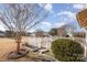 Stone patio and walkway, partially covered at 10318 Threatt Woods Dr, Charlotte, NC 28277