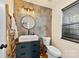 Modern powder room with updated vanity and tile at 11532 Delores Ferguson Ln # 1004, Charlotte, NC 28277