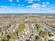 Aerial view of neighborhood, showcasing homes and landscaping at 13026 Serenity St, Huntersville, NC 28078