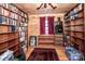 Cozy library with extensive bookshelves and wood floors at 148 Shawver Ln, Statesville, NC 28625