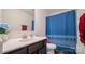 Clean bathroom with a vanity and shower/tub combo at 1585 Whitman Ct, York, SC 29745