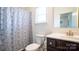 Clean bathroom with shower/tub combo and updated vanity at 1585 Whitman Ct, York, SC 29745