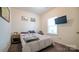 Comfortable bedroom with a double bed and mounted TV at 1585 Whitman Ct, York, SC 29745