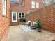 Charming brick patio with seating area and plants at 2031 Queens W Rd, Charlotte, NC 28207