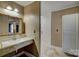 Bathroom with vanity and tiled floors at 211 Roy Eaker Rd, Cherryville, NC 28021