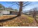 Spacious backyard with large tree and fenced perimeter at 322 Timber Rd, Iron Station, NC 28080