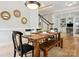 Spacious dining room with wooden table and chairs, hardwood floors at 3277 Richards Xing, Fort Mill, SC 29708