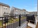 Private deck overlooking the community with a grill and seating at 4027 Capital Ridge Ct # 10, Charlotte, NC 28205