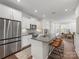 Open concept kitchen with island and stainless steel appliances at 4027 Capital Ridge Ct # 10, Charlotte, NC 28205