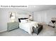 Elegant main bedroom with large bed and attached bath at 552 Zermatt Ct, Monroe, NC 28112