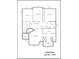 Upper level floor plan showing three bedrooms, two baths, and walk-in closets at 5774 Crown Ter, Hickory, NC 28601