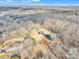 Aerial view showcasing a house and surrounding land at 591 Shiloh Rd, Statesville, NC 28677