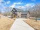 Modern two-story home with a gray exterior and attached garage at 591 Shiloh Rd, Statesville, NC 28677