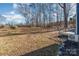 Backyard view with trees, grass, and part of deck at 619 Norland Ave, Kannapolis, NC 28083