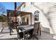 Outdoor deck with seating area and pergola at 6700 Fairhope Ct, Charlotte, NC 28277