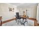 Spacious home office with built in shelving and hardwood floors at 6700 Fairhope Ct, Charlotte, NC 28277