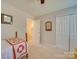 Cozy bedroom with a single bed, built in closet and access to bathroom at 6706 Blackwood Ln, Waxhaw, NC 28173