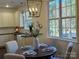 Kitchen dining area with round table and view to backyard at 6706 Blackwood Ln, Waxhaw, NC 28173