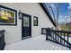 Deck with black railings and access from upper level at 7137 Windyrush Rd, Charlotte, NC 28226