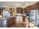 Modern kitchen with stainless steel appliances and granite counters at 7236 Albemarle Dr, Denver, NC 28037