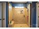 Large walk-in shower with built-in seat at 7236 Albemarle Dr, Denver, NC 28037