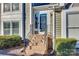 Well-maintained brick steps leading to the front entrance of the home at 7251 Meeting St, Charlotte, NC 28210