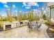 Complete outdoor kitchen, with grill and ample counter space at 832 Heather Ln, Charlotte, NC 28209