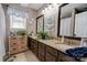 Bathroom with double vanity and granite countertops at 116 Country Creek Dr, Kings Mountain, NC 28086