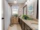 Bathroom with double vanity and granite countertops at 116 Country Creek Dr, Kings Mountain, NC 28086