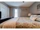 Guest bedroom with a king-size bed and window at 116 Country Creek Dr, Kings Mountain, NC 28086