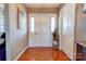 Bright entryway with hardwood floors and a decorative vase at 116 Country Creek Dr, Kings Mountain, NC 28086