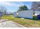 Two large storage sheds in the backyard at 116 Country Creek Dr, Kings Mountain, NC 28086