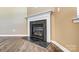 Gas fireplace with a slate hearth at 123 Neill Estate Ln, Mooresville, NC 28117